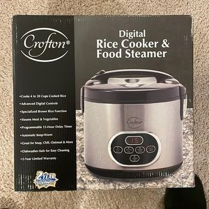 Crofton Digital rice cooker & food steamer